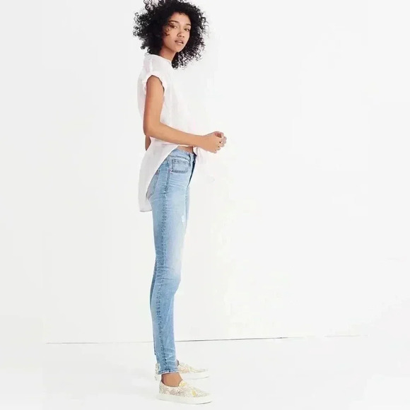 Madewell 9" High-Rise Skinny Jeans:
Destructed-Hem Edition - Picture 5 of 8